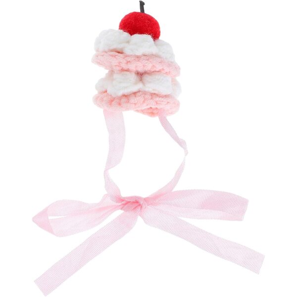 BESPORTBLE Mini Cappello all'Uncinetto per Bambole a Forma di Torta, Accessori Colorati e Fatti a Mano