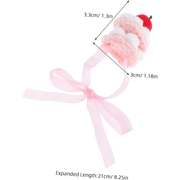 BESPORTBLE Mini Cappello all'Uncinetto per Bambole a Forma di Torta, Accessori Colorati e Fatti a Mano