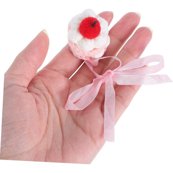 BESPORTBLE Mini Cappello all'Uncinetto per Bambole a Forma di Torta, Accessori Colorati e Fatti a Mano