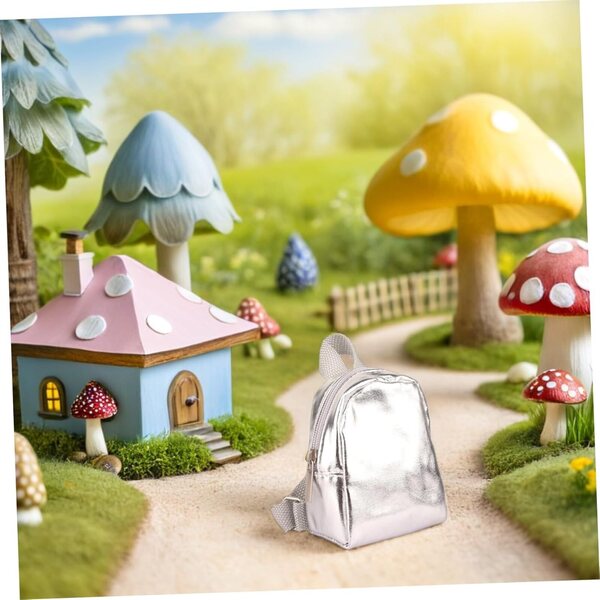 Set 2 Zaini Miniature per Bambole, Leggeri e Resistenti, Accessori per Casa delle Bambole
