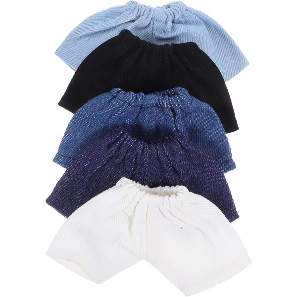 UPKOCH 5 Pantaloncini Corti in Cotone Morbido per Bambole e Peluche Colorati