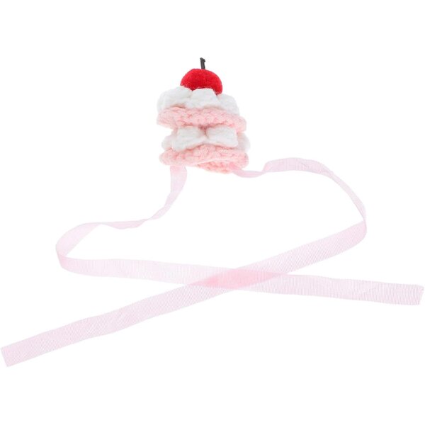 HEMOTON Cappello all'uncinetto per bambole 10-17 cm, forma torta festa decorativa