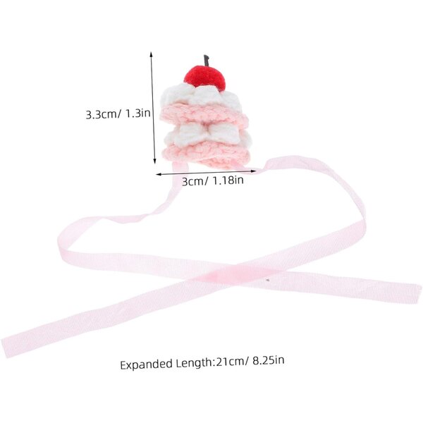 HEMOTON Cappello all'uncinetto per bambole 10-17 cm, forma torta festa decorativa