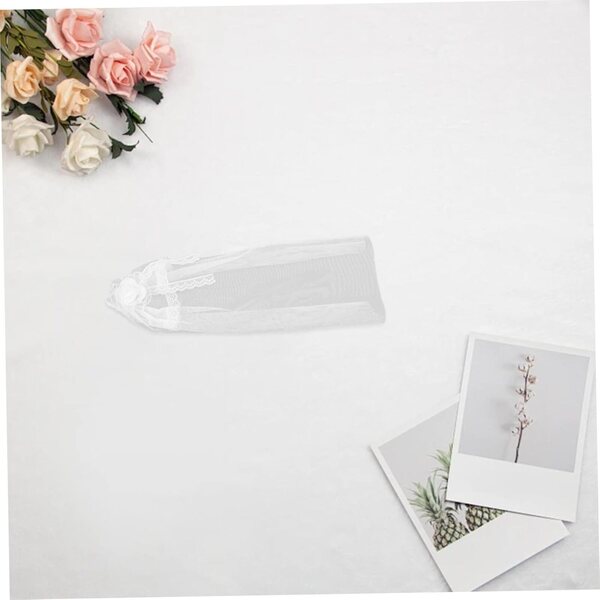 3 Brautaccessoires für Puppen aus Tüll und Spitze, Miniatur-Kopfschmuck zum Thema Hochzeit