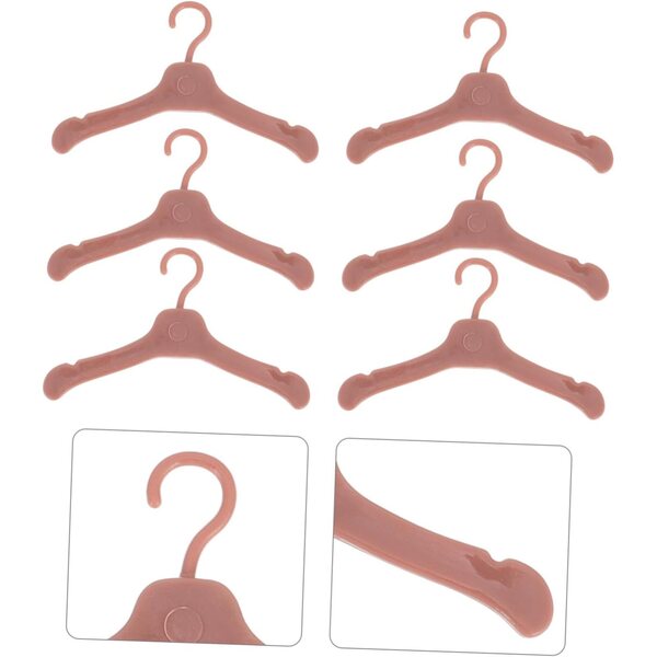 BESPORTBLE 50 Mini-Kunststoff-Kleiderbügel für Puppenkleidung – praktische und sichere Organizer