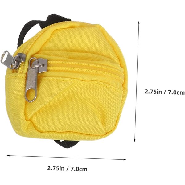 Set 6 Zainetti Mini per Bambole con Cerniera - Accessori Scolastici in Miniatura FUNNETOYU