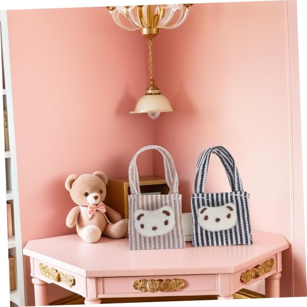 UPKOCH Mini Borse in Tela per Bambole - Set 4 Pezzi Accessori in Miniatura Gioco di Ruolo