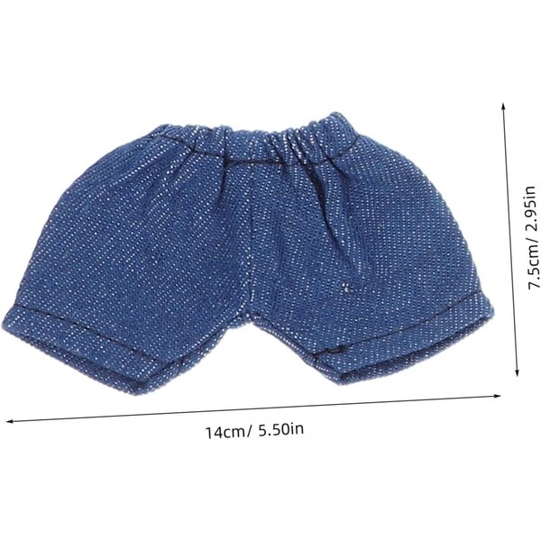 PartyKindom 5 elastische Shorts für 20 cm große Puppen, weicher Stoff, verschiedene Farben