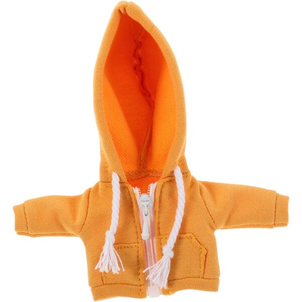 Felpa con Cappuccio Gialla per Bambole Miniatura 12 cm BESPORTBLE Morbida e Fai da Te
