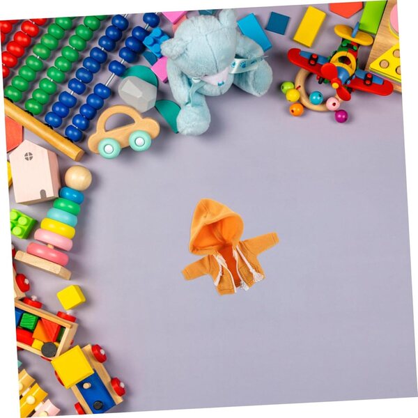 Felpa con Cappuccio Gialla per Bambole Miniatura 12 cm BESPORTBLE Morbida e Fai da Te