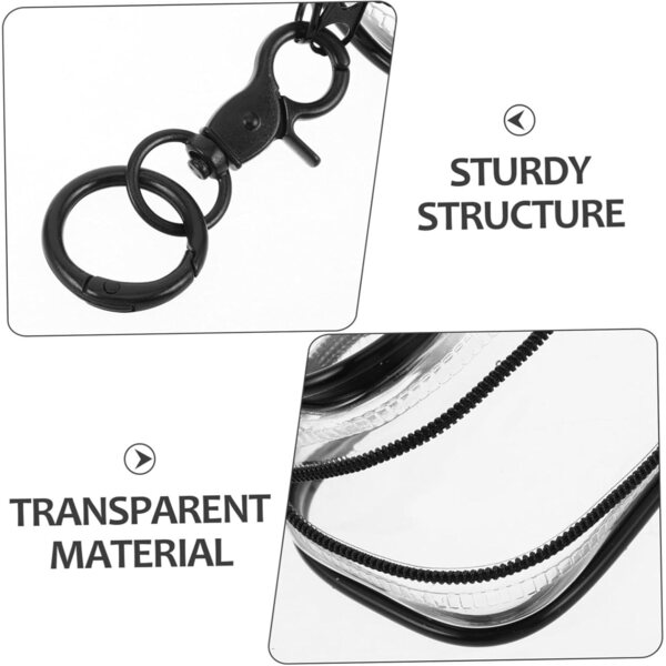 Custodia Trasparente PVC con Cerniera per Peluche e Figure da Collezione 4 pezzi