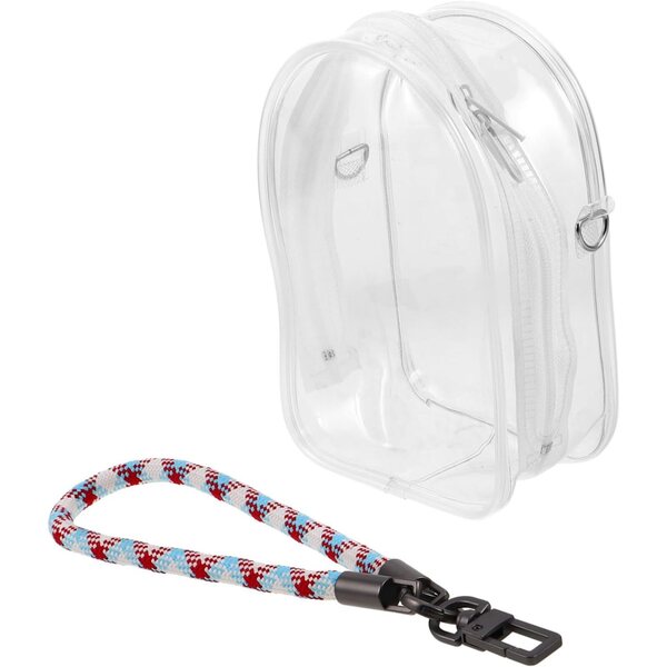 UPKOCH Transparente Tasche mit Schultergurt für Puppen, tragbarer Organizer und multifunktionales Etui
