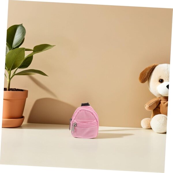 YARNOW Mini-Puppenrucksack mit Reißverschluss – leichter und leicht zu reinigender Miniatur-Rucksack
