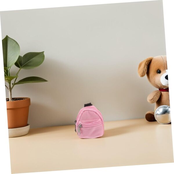 YARNOW Mini-Puppenrucksack mit Reißverschluss – leichter und leicht zu reinigender Miniatur-Rucksack