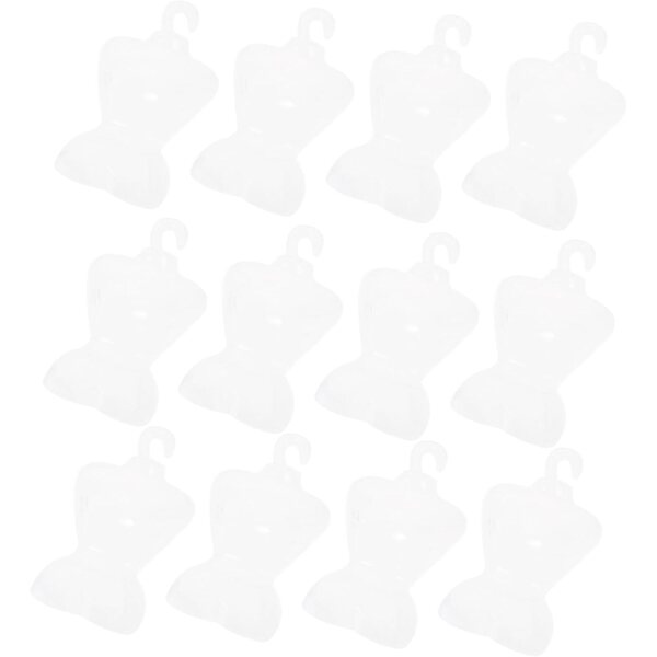 iplusmile 100 platzsparende, leichte und widerstandsfähige Mini-Puppenkleiderbügel für den Puppenhausschrank