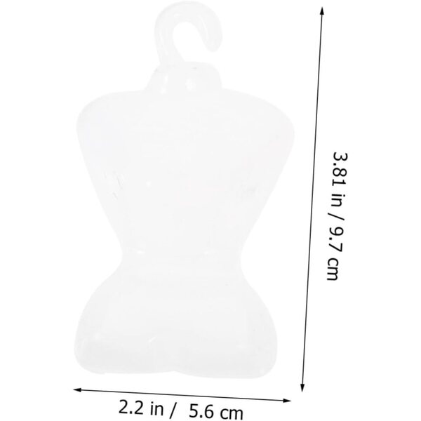 iplusmile 100 Mini Grucce per Bambole Salvaspazio, Leggere e Resistenti per Armadio Casa Doll