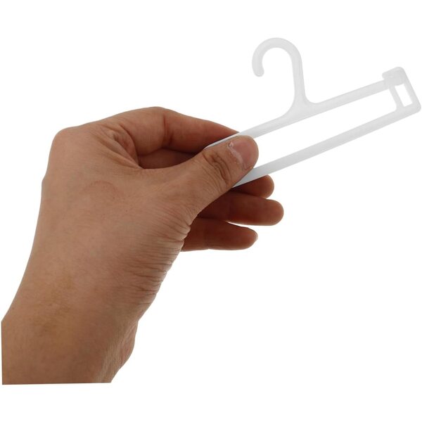 10 Grucce in Plastica Bianche per Vestiti Bambole BJD e Organizer Accessori Casa