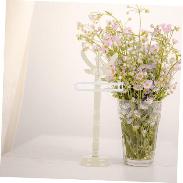 10 Grucce in Plastica Bianche per Vestiti Bambole BJD e Organizer Accessori Casa