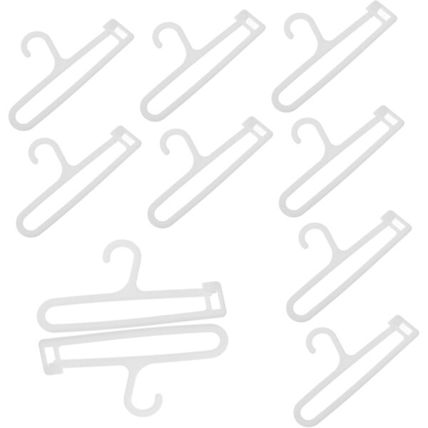 Didiseaon 10pz Mini Appendini in Plastica per Bambole BJD e Cotone, Bianchi
