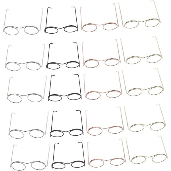 ERINGOGO 20 Occhiali Miniatura in Metallo per Case delle Bambole e Accessori Vintage
