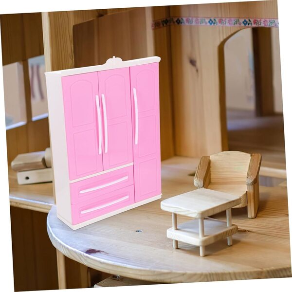 Mini-Kleiderbügel für Mikinona-Puppen mit 20 rosa Mini-Kleiderbügeln für das Miniaturhaus