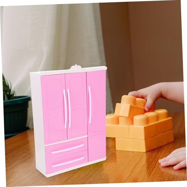 Mini-Kleiderbügel für Mikinona-Puppen mit 20 rosa Mini-Kleiderbügeln für das Miniaturhaus