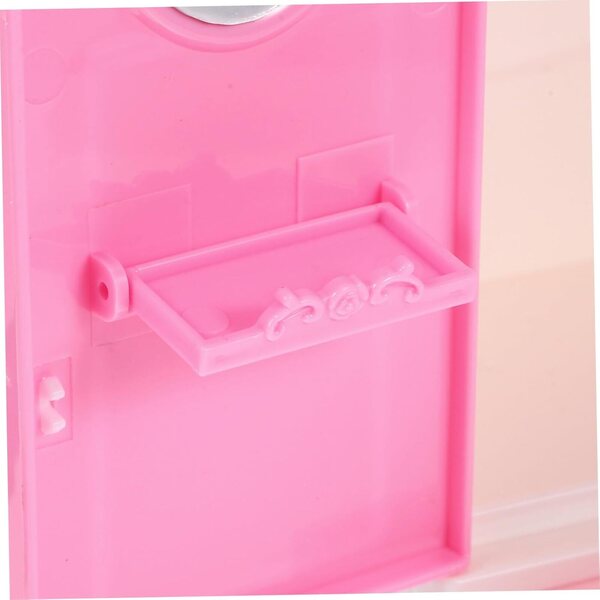 Mini-Kleiderbügel für Mikinona-Puppen mit 20 rosa Mini-Kleiderbügeln für das Miniaturhaus