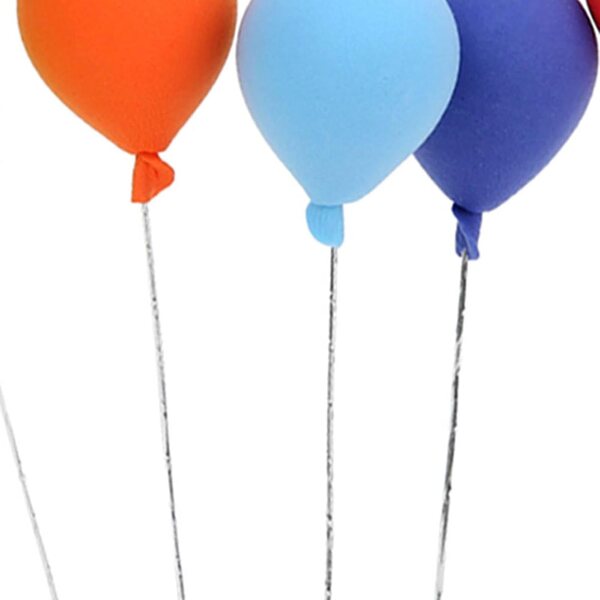 Set 8 mini palloncini in resina scala 1:12 per decorazioni casa delle bambole