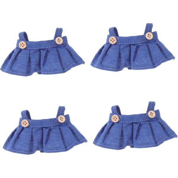 Beaupretty 4 Gonna Salopette in Tessuto per Bambole 17 cm - Costume Cosplay Elegante