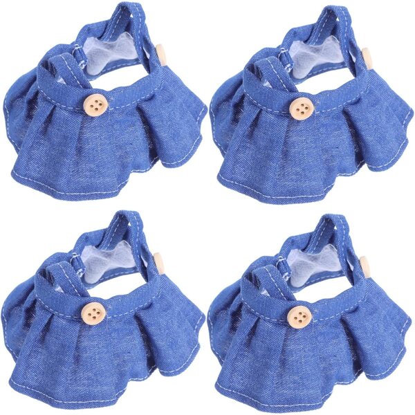UPKOCH 4 Puppenkleidung mit weichem Stoffrock und elegantem Overall, leicht zu tragen