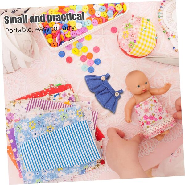 UPKOCH 4 Puppenkleidung mit weichem Stoffrock und elegantem Overall, leicht zu tragen