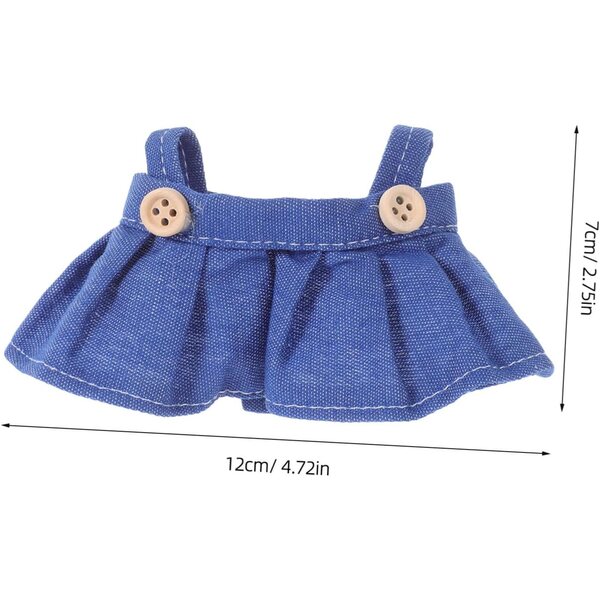 UPKOCH 4 Puppenkleidung mit weichem Stoffrock und elegantem Overall, leicht zu tragen