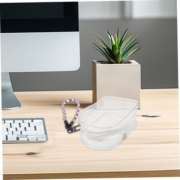 Borsa Trasparente Funnetoyu per Bambole con Cordino Colorato e Organizer Multiuso