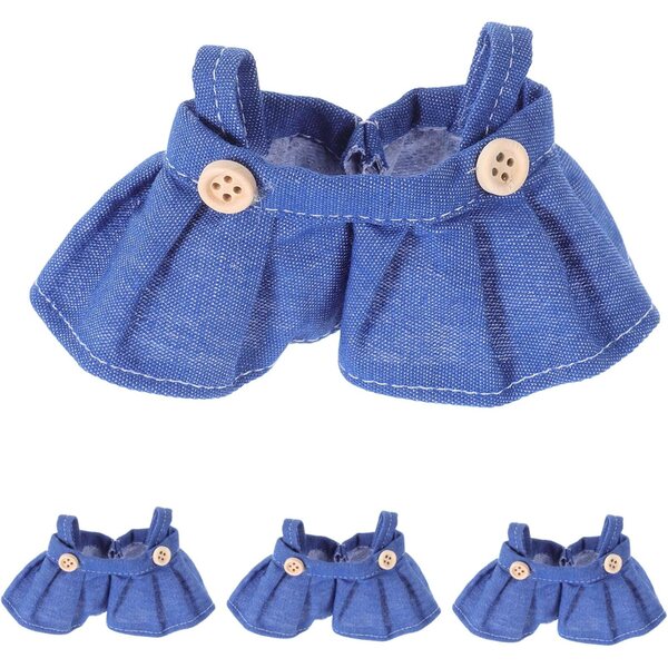 ORFOFE Set 4 Gonne in Tessuto per Bambole 17 cm - Vestiti Facili da Indossare e Resistenti