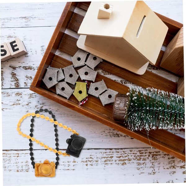 KOMBIUDA 60 Stück Miniatur-Vintage-Kamera für Puppenhäuser und Dekorationen