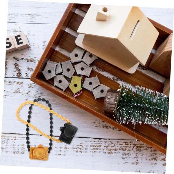 60 Stück Mini-Kameraspielzeug für Puppen | Puppenhaus-Deko-Accessoires