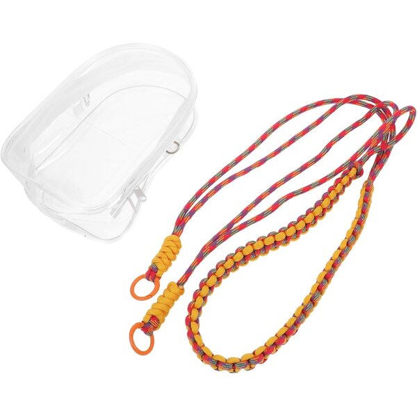 KOMBIUDA Borsa Trasparente per Bambole con Cordino Organizer da Viaggio e Custodia Portatile