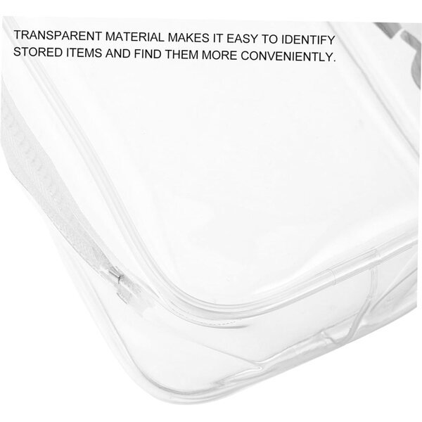 Borsa Trasparente per Bambole con Cerniera e Tracolla - Organizer PVC Resistente