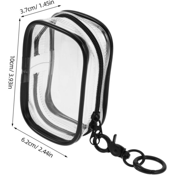 Borsa Trasparente WEKAMOS per Bambole e Peluche Organizer Resistente con Portachiavi