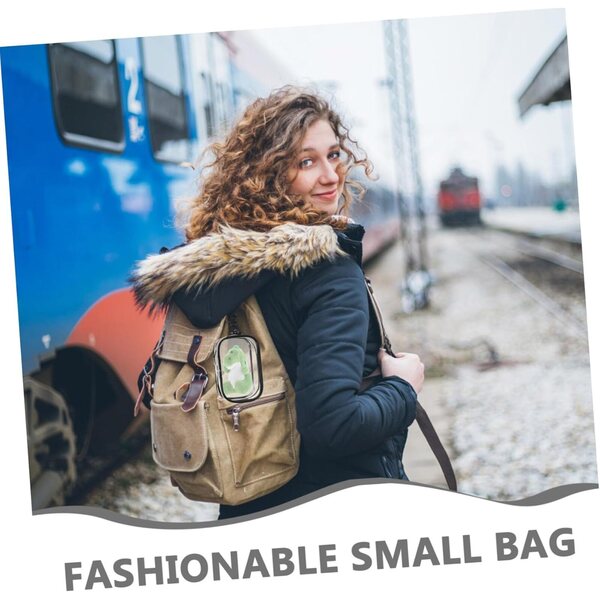 Borsa Trasparente WEKAMOS per Bambole e Peluche Organizer Resistente con Portachiavi