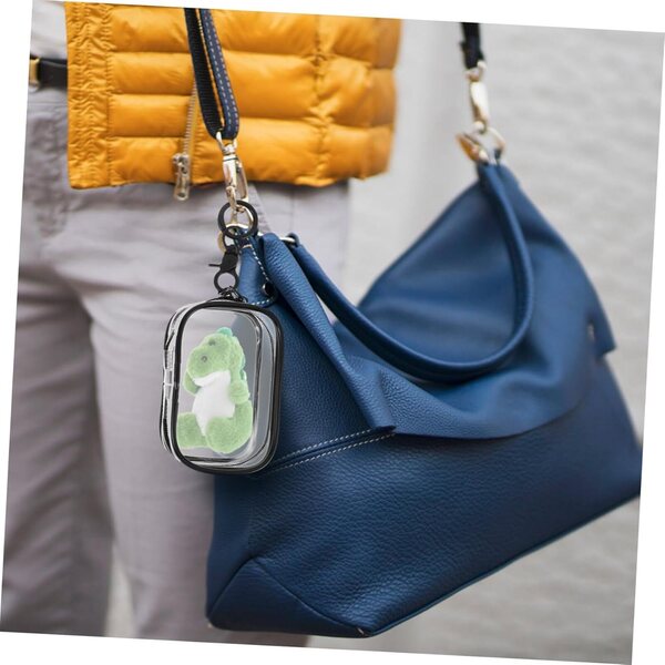 KOMBIUDA Borsa Trasparente in PVC per Bambole e Peluche - Custodia Resistente e Portatile
