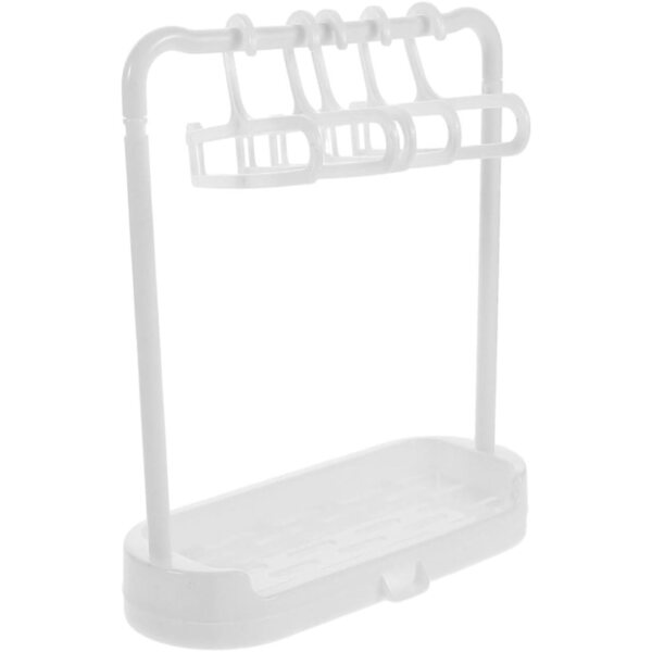 Tragbarer und platzsparender Mini-Wäscheständer und Kleiderbügel für Puppen mit 6 Kleiderbügeln