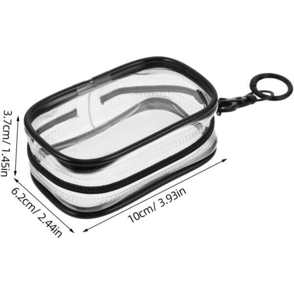 BESTonZON Organizer Appendi Giocattoli in PVC Trasparente con Portachiavi e Custodia Quadrata