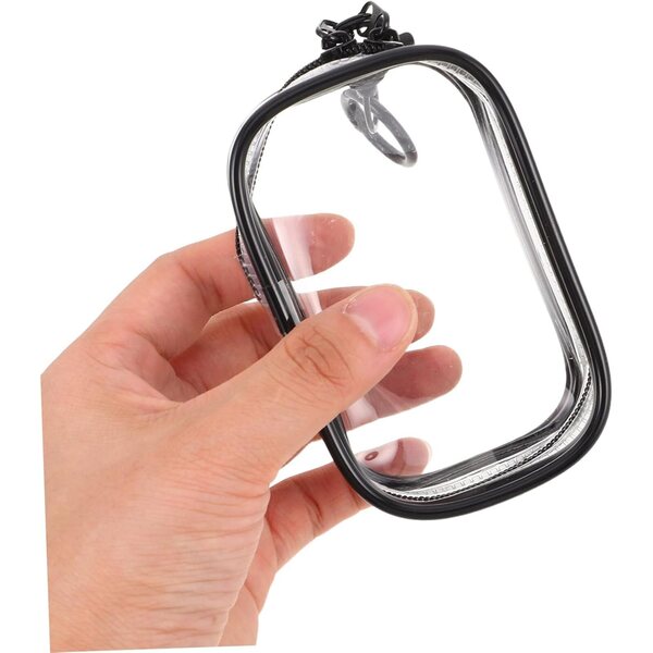 BESTonZON Organizer Appendi Giocattoli in PVC Trasparente con Portachiavi e Custodia Quadrata