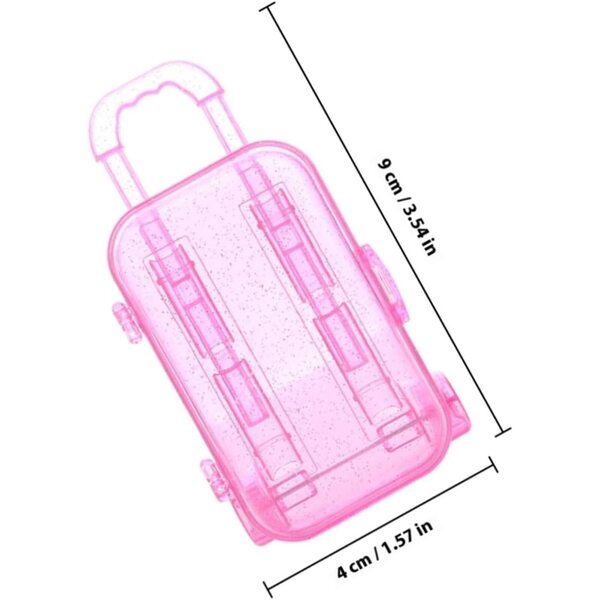 UPKOCH Set 2 Mini Valigette per Bambole Accessori Sicuri e Decorativi per Bambine