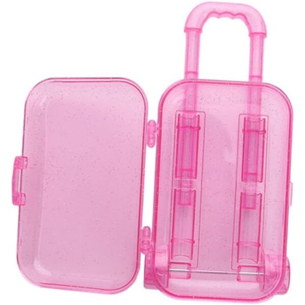 HEMOTON Accessori Valigia per Bambole 2 Pezzi Mini Decorazioni Plastica per Gioco