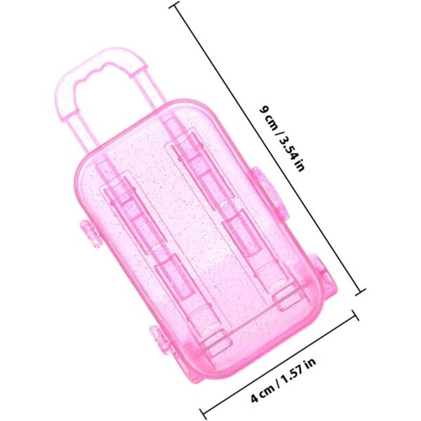 HEMOTON Accessori Valigia per Bambole 2 Pezzi Mini Decorazioni Plastica per Gioco