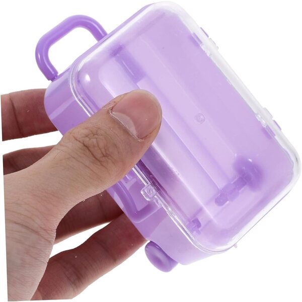HEMOTON Accessori Valigia per Bambole 2 Pezzi Mini Decorazioni Plastica per Gioco