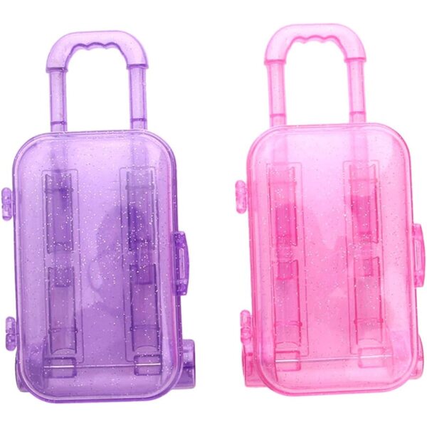 HEMOTON Accessori Valigia per Bambole 2 Pezzi Mini Decorazioni Plastica per Gioco
