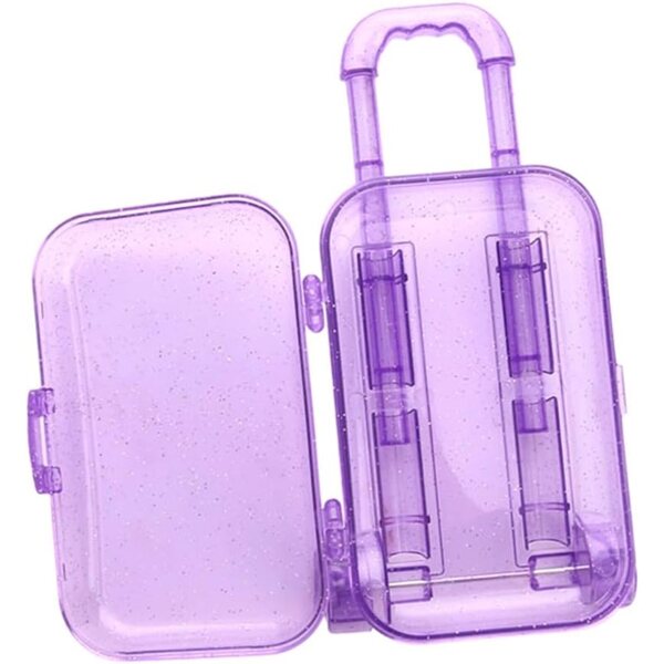 HEMOTON Accessori Valigia per Bambole 2 Pezzi Mini Decorazioni Plastica per Gioco